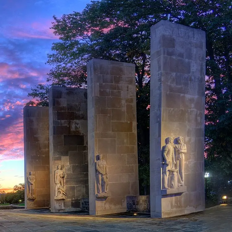 Virginia Tech War Memorial Pylons